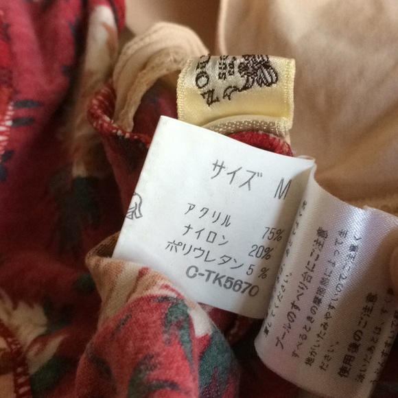 SUGAR Japanese vintage rose  print swim suit - Picture 6 of 7